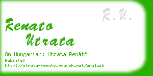 renato utrata business card